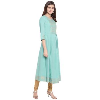Blue Printed Kurtis 3