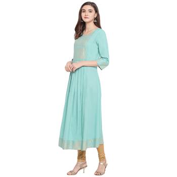 Blue Printed Kurtis 4