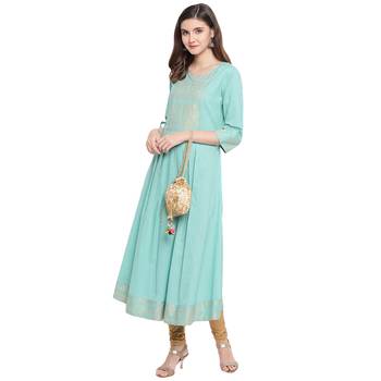 Blue Printed Kurtis 5
