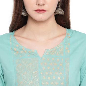 Blue Printed Kurtis 6