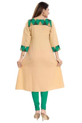 Green printed crepe kurtas-and-kurtis 3