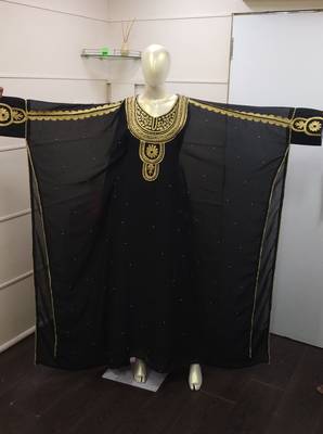 Traditional Arabic Maxi Dress Farasha Moroccan Maxi Tea Party Abaya Turkish Embroidery Caftan 2449 1