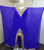 Traditional Arabic Maxi Dress Farasha Moroccan Maxi Tea Party Abaya Turkish Embroidery Caftan 2512