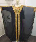 Traditional Arabic Maxi Dress Farasha Moroccan Maxi Tea Party Abaya Turkish Embroidery Caftan 5705