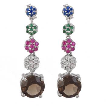 Silver quartz  925-sterling-silver-earrings 1