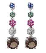 Silver quartz  925-sterling-silver-earrings