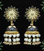 Grey jhumkas