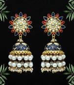 Blue jhumkas
