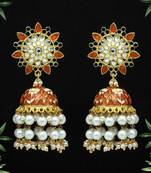 Brown jhumkas