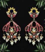 Magenta danglers-drops