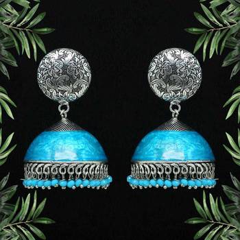 Turquoise jhumkas 1