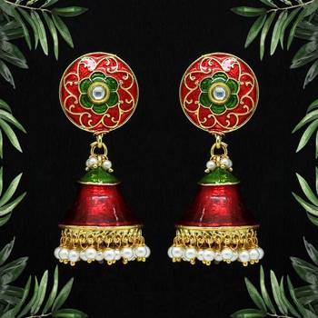 Red jhumkas 1