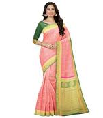 Mimosa Kanjivaram Style Art Silk saree Color: Pink  (4860-2814-2D-ST-GR)