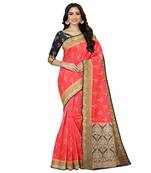 Mimosa Faux Kanjivaram Style Art Silk saree Color: Pink  (4865-2751-2D-ST-NV)