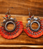 Silver earrings