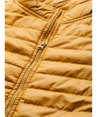 Mustard Zip-Pocket Quilted Puffer Jacket 5
