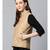 Khaki Sleeveless Quilted Puffer Jacket