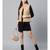 Khaki Sleeveless Quilted Puffer Jacket