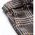 Brown Check Tapered Twill Pants