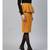 Mustard Jacquard Check Peplum Skirt