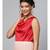 Red Cowl Neck Satin Top