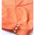 Orange Wrap Crop Satin Top