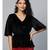 Black Velvet Peplum Top