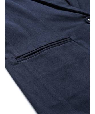 Navy Twill Single Button Classic Blazer 5