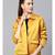 Mustard Satin Quilted Jacket