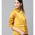 Mustard Satin Quilted Jacket
