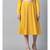 Mustard Rib Pleated Skirt
