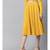 Mustard Rib Pleated Skirt