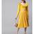 Mustard Rib Pleated Skirt