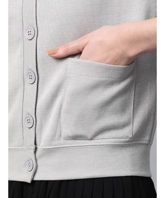 Grey Front Button Cardigan 6