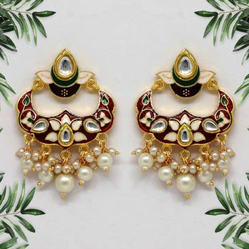 Maroon danglers-drops 1