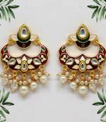 Maroon danglers-drops