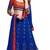 Blue Embroidered Net unstitched lehenga-choli