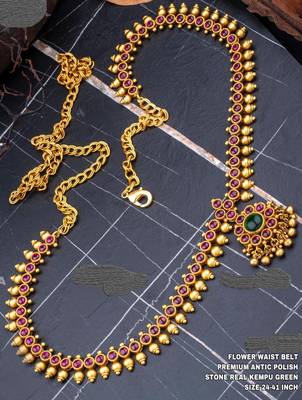 Red agate waist-belt 1