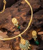 Green agate necklace-sets