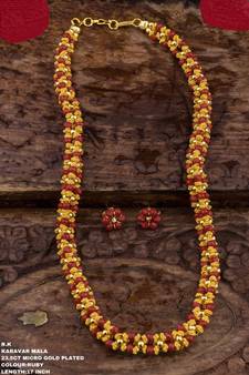 Red agate necklace-sets