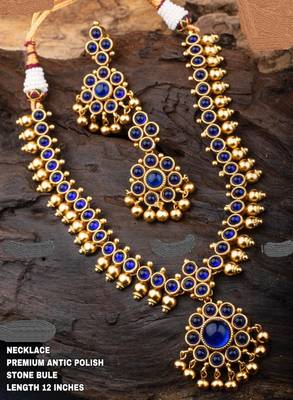 Blue agate necklace-sets 1