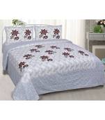 Pink City Fabrics Unique Design Pure Cotton Printed Double Bed Sized Bedsheet With 2 Pillow Cover (90x100 Inch)