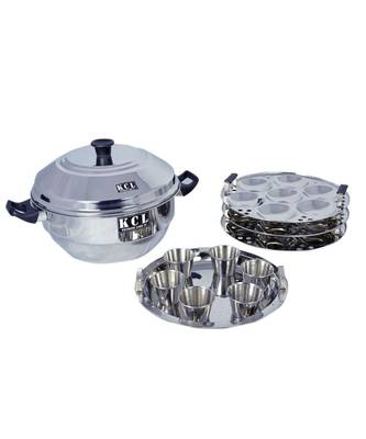 KCL 21 Idly Maker Steamer Plain Induction & Gas Base 1