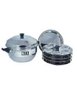 KCL 12 Idly Maker Steamer Copper & Gas Base