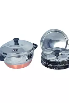 KCL 15 Idly Maker Steamer Copper & Gas Base