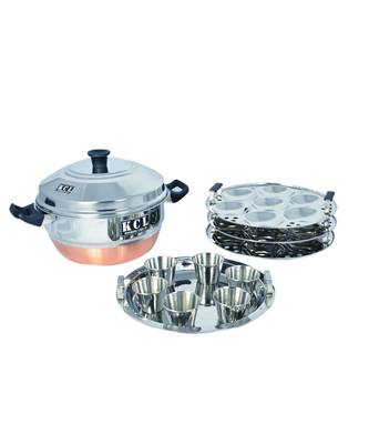 KCL 21 Idly Maker Steamer Copper & Gas Base 1