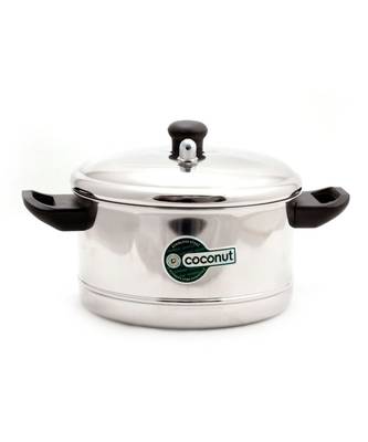 Coconut Stainless Steel Idly Cooker, 4-Piece, Silver 2