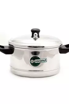 Coconut Stainless Steel Idly Cooker, 6-Piece, Silver