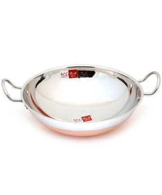 KCL Stainless Steel Copper Bottom Kadai Patti (Without Lid) Cookware - 1 Unit - Capacity 2000ML 3