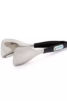 Coconut Plain Pro 23 cm Salad Tongs - Stainless Steel with Anti Skid Nylon Grip